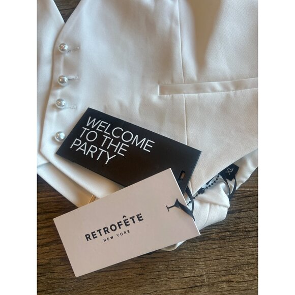 retrofete Florence Open Back Vest White Womens Size XL - Picture 8 of 9